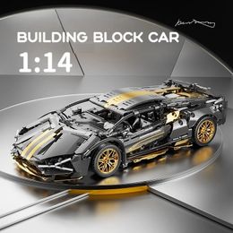 Christmas Toy Supplies ToylinX Technology Building Blocks Car Speeding Vehicle Racing Bricks Toys for Children Gift Thanksgiving Halloween 231202