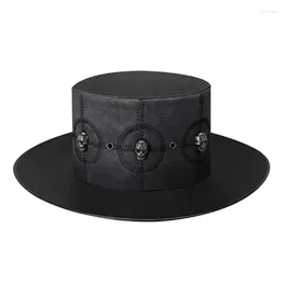 Berets Steampunk Top Hat Halloween Costume Cosplays Gothics Party Accessory Props Drop