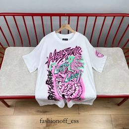 Fashion Mens T-shirts Women Tees Luxurys Designers T-shirts Pink Tee Men Casual Short Sleeve Street Designer Top Hellstar Shirt 665 302