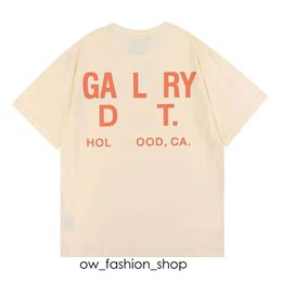 Galleries T-shirts Designer T Shirt Ange Brand Net Red Retro Gaerys Depts Men and Women Short-seeved Gaiee Printed Refective Galery Dept 331