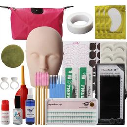 False Eyelashes Professional Lash Tech Supplies Individual Diy Training Kit Set Starter Eyelash Extension Kits