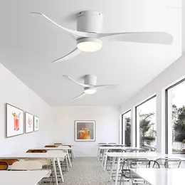 Low Floor Ceiling Fan Light 38 46Inch LED With And Control The Bedroom Household Chandelier 110V 220V