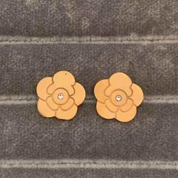 Top Quality Stainless Steel Ear Stud women designers Earings Flower Stamp Logo Printed Trendy Style Jewellery Lady Gift whole3326