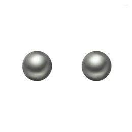 Stud Earrings HESHI Silver Needle 616 Black And Gray Large Pearl For Women Men 2023 Minimalist