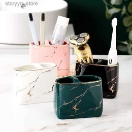 Toothbrush Holders Container Brush Toothbrush Electric Toilet Storage Toothpaste Holder Accessories Makeup Rack Bathroom Q231202