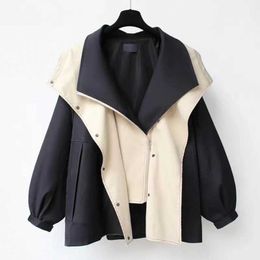 Women's waist length windbreaker high-end casual fashion jacket 2z
