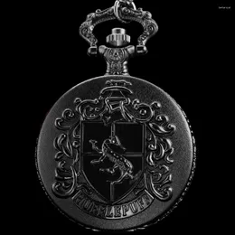 Pocket Watches School Of Witchcraft And Wizardry Deer Quartz Watch Vintage Men's Women's Chain Accessories Necklace Pendant Gift