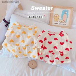 Clothing Sets Summer Kids Girls Clothes Outfits Infant Girl Clothes Baby Girl Outfit Toddler Boy Clothes 2 Piece Sets Homewear Pyjama SuitL231202