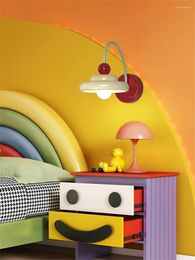 Wall Lamp Nordic Macaron Color Children's Room Bedroom Bedside Cloakroom Corridor Dining Living Interior Design Light