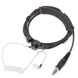 Throat Mic Vibration Headphone Plug for Walkie Talkie Radio