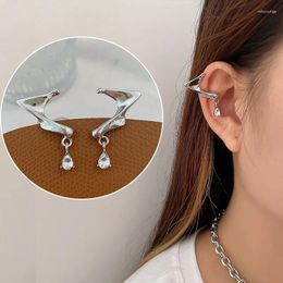 Backs Earrings Fashion Personality Spirit Earring Clips Geometric Ear Bone Without Hole Crystal Drop Jewellery Women Arrival