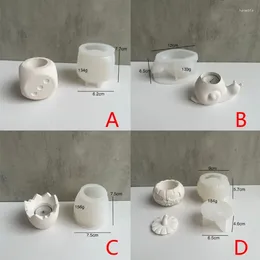 Bottles DIY Dices Storage Box Silicone Mold Concrete Cement Mould For Candle Holder