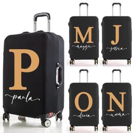 Bag Parts Accessories Personalised Custom Nameletter Cubierta De Equipaje Elasticity Luggage Protective Cover Apply To 18''-32''Suitcase Accessories 231201