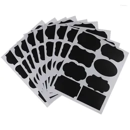 Table Mats 72x Jar Waterproof Chalkboard Kitchen Spice Label Stickers Home Jars Bottles Tags Blackboard Labels