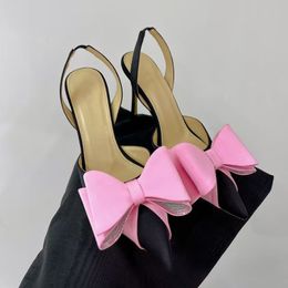 Fashion high-heeled sandal Women's Pointy Toe High Heel Stiletto Big Bowknot Pumps