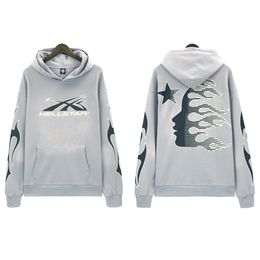 hellstar hoodie Men Shark graphic tee Pullover Letter Print Long Sleeve Jumper with Pocket Mens Womens Tops Clothing Fashion Mens Womens Hoodies Sweatshirt s3