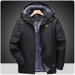 Men s Jackets Plus L 8XL Men Winter Thick Fleece Parkas Waterproof Jacket Quality Outdoor Jet Ski Snow Warm Coat Outwear 231201