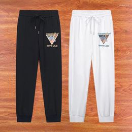 Men's Pants Mens Womens Sweatpants Tennis Club Court Letter Printed Drawstring Trousers Street Casual Loose