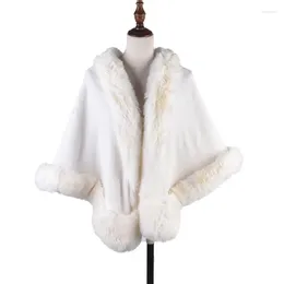 Scarves 1Pc Women Autumn Winter Simulation Fur Shawl Fashion Solid Colour All-Match Warm Windproof Exquisite Decorative