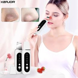 Cleaning Tools Accessories Ultrasonic Skin Scrubber Shovel Deep Cleaning Blackhead Remover Face Pore Cleanser Dead Peeling Cavitation Ion EMS Lift 231201