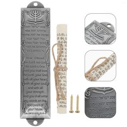 Curtain Over Door Clothes Hanger Rack Religious Holy Scroll Wedding Favours Metal Mezuzah Adornment