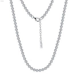 Jewellery Finding Handmade Tennis Chain Necklace Non-tarnish 925 Sterling Silver Men Cadena Iced Out Zircon for Women