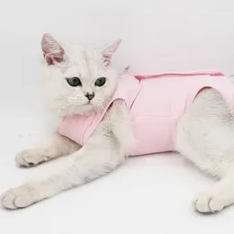 Cat Costumes Summer Recovery Suit Anti Licking Pet Vest Care Breathable Neutered Clothing Four-Legged Jumpsuit Puppy Kitten Clothes