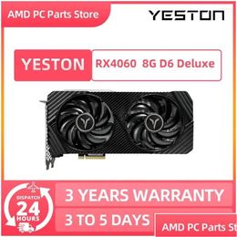 Graphics Cards Yeston Rtx 4060 8G D6 Gpu Gddr6 Nvidia Graphic Card 8Pin 128 Bit Rtx4060 For Pc Gaming Drop Delivery Computers Networki Otsez