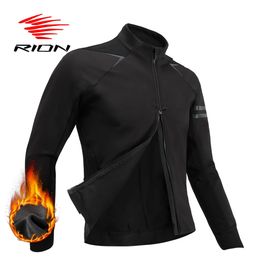 Cycling Jackets RION Men's Bike Jacket Waterproof Windbreaker Pro Cycling Jackets Bicycle Road Winter Thermal Motorcyclist Clothes 231201