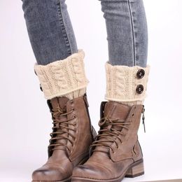 Gaiters Solid Color Women Crochet Boot Leg Warmers Boot Cover Keep Warm Socks Boot Toppers Gaiters Leg Warmers 231201