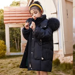 Piumino 2023 Giacca invernale per bambini Moda per ragazze caldo cotone Medio e grande Tuta da sci per bambini con cappuccio spessa CH210 231202