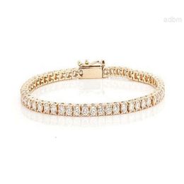 2023 High Quality Trendy Most Popular 14k White Gold Lab Grown Tennis Bracelet Wedding Jewellery Wholesale Hiphop India