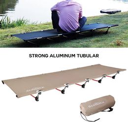 Outdoor Pads Portable Foldable Camping Bed Single Folding 150kg Load bearing Aluminium 231202