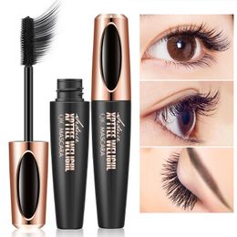 4D Silk Fibre Lash Curling Mascara Waterproof Mascara for Eyelash Extension Black Thick Eye Lashes Makeup Cosmetic
