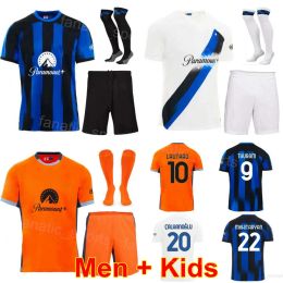 Club 23 24 Soccer Jersey Denzel Dumfries GuoMi Jerseys Man Kids 9 Marcus Thuram 1 Yann Sommer Lautaro Martinez Hakan Calhanoglu Football Shirt Kits Custom Name Number