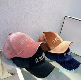 Mens Velvet Bucket Hat for Men Women Brand Letter Ball Caps Seasons Adjustable Luxury Sports Baseball Hats Cap Binding Sun Hats New Style