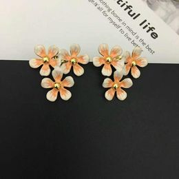 New Arrivals luxury designer women earrings enamel flowers earrings for women fashion party jewelry 3251970