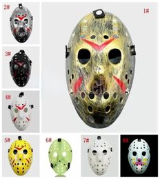 UPS Masquerade Masks Jason Voorhees Mask Friday the 13th Horror Movie Hockey Mask Scary Halloween Costume Cosplay Plastic Party Ma9588499