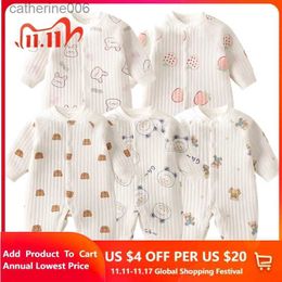 Clothing Sets Baby Clothes Newborn 100% Cotton Long Sleeve Bodysuits One-pieces Knitting Jumpsuits For Newborn Baby Outfit 5-day ShippingL231202