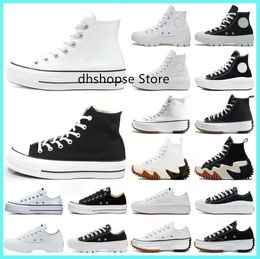 Designer canvas shoes 1970s men women thick bottom conversityS platform casual shoes Spring Autumn Classic black white high top low top