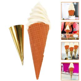 Party Decoration Simulation Ice Cream Fake Cone Toy Kids Camping Toys Model Simulated Prop Dessert Display Models PVC Interesting Child