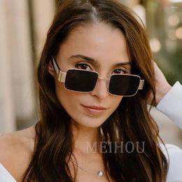 Sunglasses Punk Square Women Designer Retro Trend Metal Hip Hop Men Steampunk Driving Glasses Male