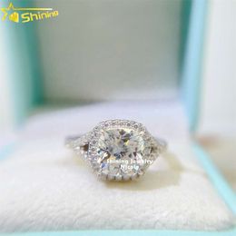 Fine Jewelry Halo Design 14K Gold Engagement Vvs 2.5 Carat Cushion Cut Moissanite Ring For Women