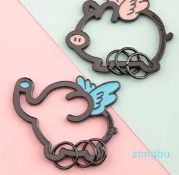 Keychains Cute Piggy Key Rings Kawaii Animal Girl Boy Car Purse Pendant Keychain Bag Charm Holders