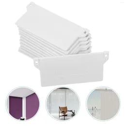 Curtain 12 Pcs Accessories Plastic Blind Bottom Plates Blinds Roller Windows Venetian Home