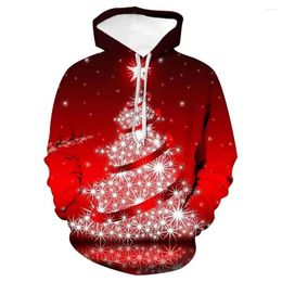 Men's Hoodies Christmas Hooded Men/women 3d Santa Claus Print Autumn Long Sleeve Sweatshirt Casual Kids Men Coat