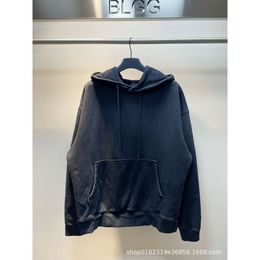 B Home Paris BB English Letter Embroidered Hoodie Sweater Customised Woven 520g Thick Couple Hoodie