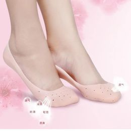 Foot Care 1 Pair Silicone Chapped Tool Moisturising Gel Heel Socks Cracked Skin Protector Pedicure Health Monitors Massager 231202