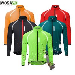 Cycling Jackets WOSAWE Waterproof Cycling Windbreaker Ultralight Bicycle Bike Rain Jacket Raincoat Outdoor Sport Windproof Cycle Clothing 231201