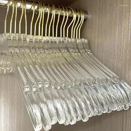 Hangers 6 Pcs Transparent Acrylic Clothes Hanger Racks Half Dozen Clear Ideal For Store Display Logo Customizable Wholesale